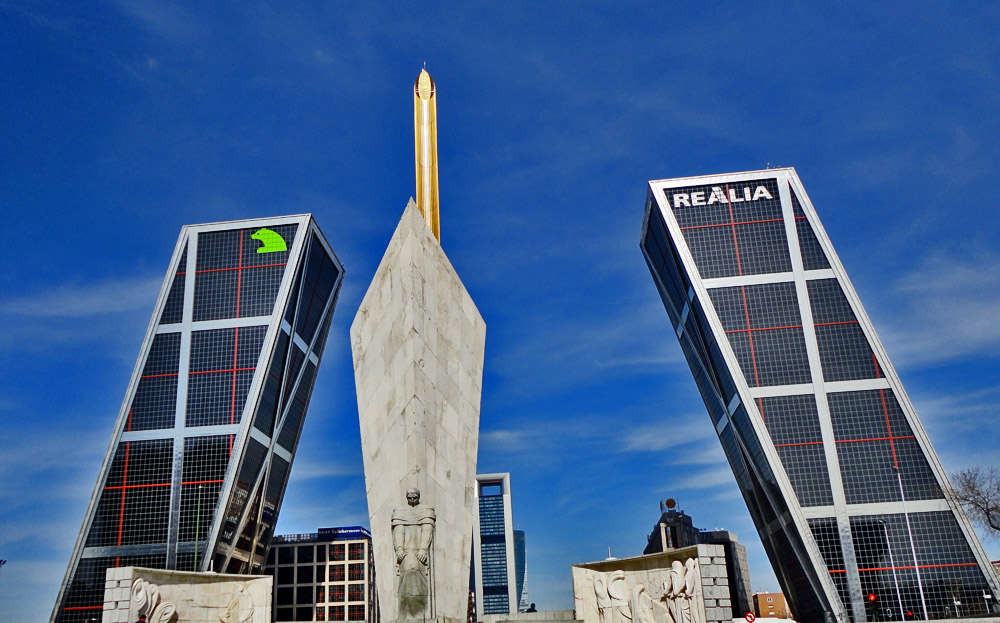 MADRID, Torres Puerta de Europa - Plaza Castilla, 115 m