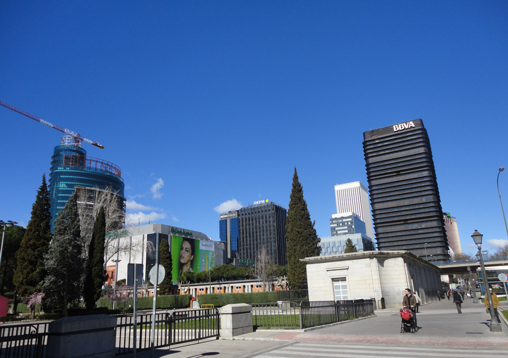 Madrid Azca District Torre Picasso Hospital De Maudes Bernabeu Stadium