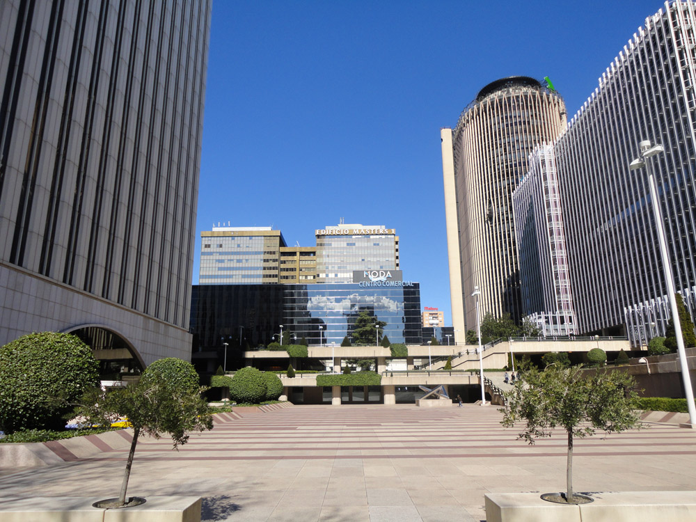 Madrid Azca District Torre Picasso Hospital De Maudes Bernabeu Stadium