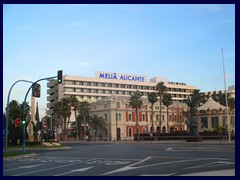 Alicante City Centre 069 -  Plaza Puerta del Mar towards Hotel Melia