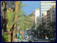 Alicante City Centre 152  - Avda Alfonso X El Sabio towards Santa Barbara Castle