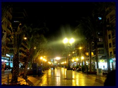 Alicante by night 19 - Avenida Federico Soto towards Placa de los Luceros