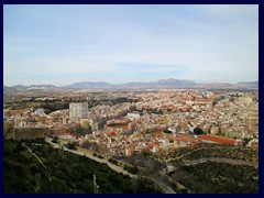 View from Santa Barbara Castle 14 - North central parts and the neighbouring town/suburb Sant Vincent de Raspeig