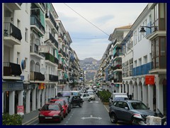 Altea City Centre - Carrer Comte d'Altea is part of the N-332 road to Benidorm, it goes right through the city.