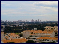 Altea Old Town with Benidorm skyline in the background