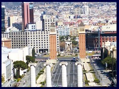 Placa d'Espanya, Montjuic