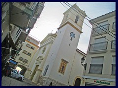 Old Town, City Centre 12 - 
Iglesia de San Jaime y Santa Ana (Church of San Jaime and Santa Ana). This white 18th centurychurch with blue tile roof is one of the few historic buildings in Benidorm.
