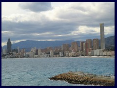 Skyline views from Cala Mal Pas 07 - West part of the skyline with the 2 tallest buildings