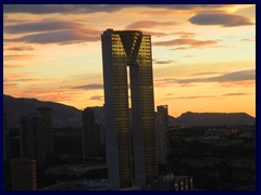 Skyline views from Gran Hotel Bali 28  - Intempo from 2014, this residential building is the  2nd tallest building in Benidorm (200m, 47 floors)