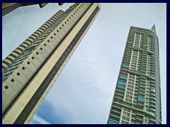 Skyline views from the East part 04 - Torre Lugano  (158m), Edificio Don Jorge (124m), both built 2008.