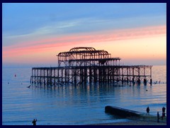 Brighton Beach at sunset - West Pier