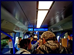 Crowded and delayed train from London to Brighton!