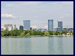 Floreasca skyline from Herastrau Park