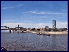 Deutz Bridge, Rhine riverside with Old Town and Deutz