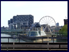 Rheinhauhafen - Crane Houses and Ferris Wheel