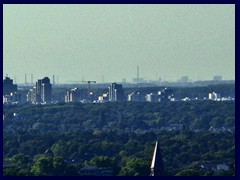 Düsseldorf skyline in the distance