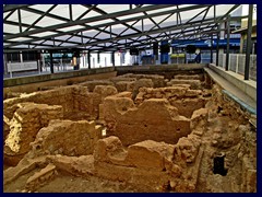 Elche City Centre 29 - ancient ruins found at excavations next to the market hall at Placa de la Fruta