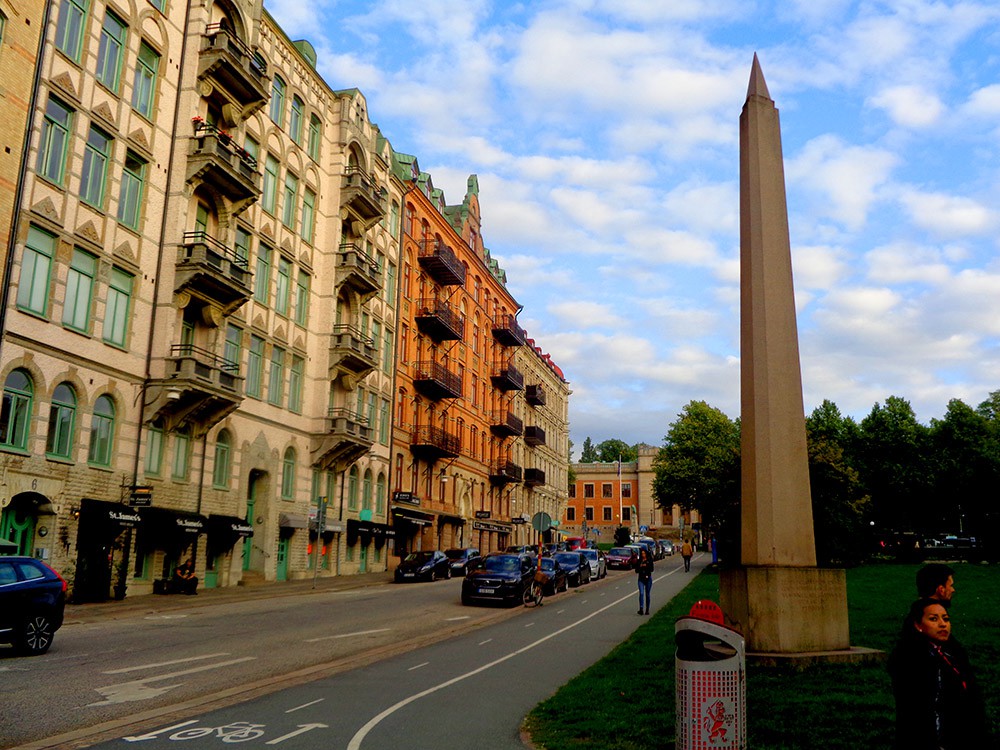 Obelisken Torgny Segerstedtmonumentet på Vasaplatsen i Göteborg