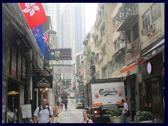 SoHo (that means South of Hollywood Road) seen from Central Escalator.