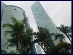 Citibank Plaza and Bank of China Tower seen from Hong Kong Park.