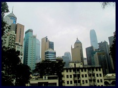 Skyline of Central, dominated by Two IFC, seen from HK Zoological and Botanical Gardens.