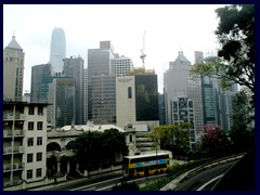 Skyline of Central, dominated by Two IFC, seen from HK Zoological and Botanical Gardens.