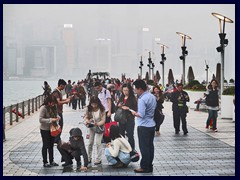 Avenue of the Stars on one of the many foggy days in HK.