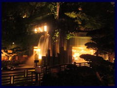 Nan Lian Garden waterfall/restaurant.