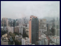 View from our room with floor to ceiling windows, Empire Hotel Kowloon.