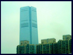 View of ICC from our room with floor to ceiling windows, Empire Hotel Kowloon.