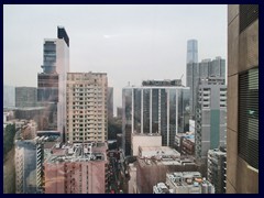 View from our room with floor to ceiling windows, Empire Hotel Kowloon.