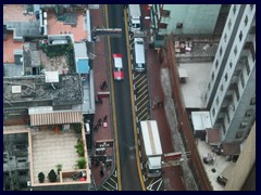 View from our room with floor to ceiling windows, Empire Hotel Kowloon.