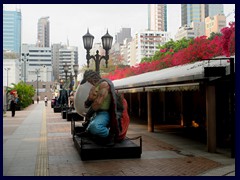 Avenue of Comic Stars is a permanent exhibition in Kowloon Park since 2012. It could be seen as a comics version of Ave of the Stars on TST Promenade.