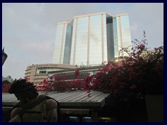 Kowloon Park and Miramar Tower.