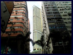 Nathan Road with The Masterpiece skyscraper in the middle.