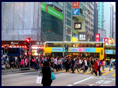 Mong Kok is among the most crowded places in the world! Here Nathan Road.