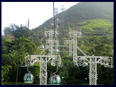 Cable cars above Ocean Park.