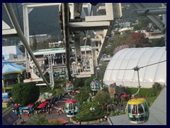 Cable cars above Ocean Park.