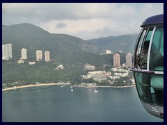 Cable cars at Ocean Park.