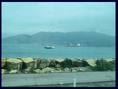 Lantau Island: View from the Airport Express train towards Central HK.