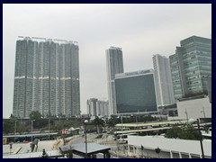 Tung Chung is a new town on Lantau Island, that consists of tall apartment buildings and hotels. It is very close to Hong Kong Airport.