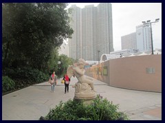 Kowloon Park is a large park situated next to Nathan Road.