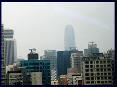 View of Central and Wan Chai, bus ride to South Hong Kong Island.