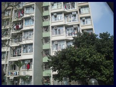 Stanley's residential buildings are not so fancy.