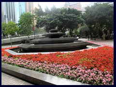 Central Plaza, at the entrance