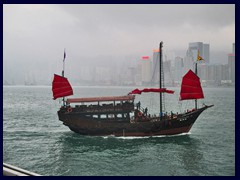 The old Aqua Luna ferry in Victoria Harbour.