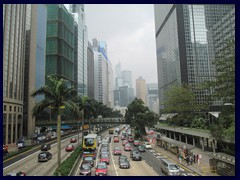 Gloucester Road in Wan Chai towards Central
