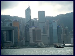 Central skyline with Bank of China, Cheung Kong Centre and more.