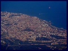 Central Lisbon during the inflight