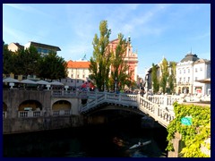 Old Town 4K 13 - Triple Bridges, Ljubljanica River